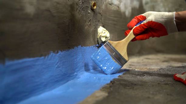 Commercial Exterior Waterproofing project at a Waterford, VA business property by SJ Waterproofing Pros